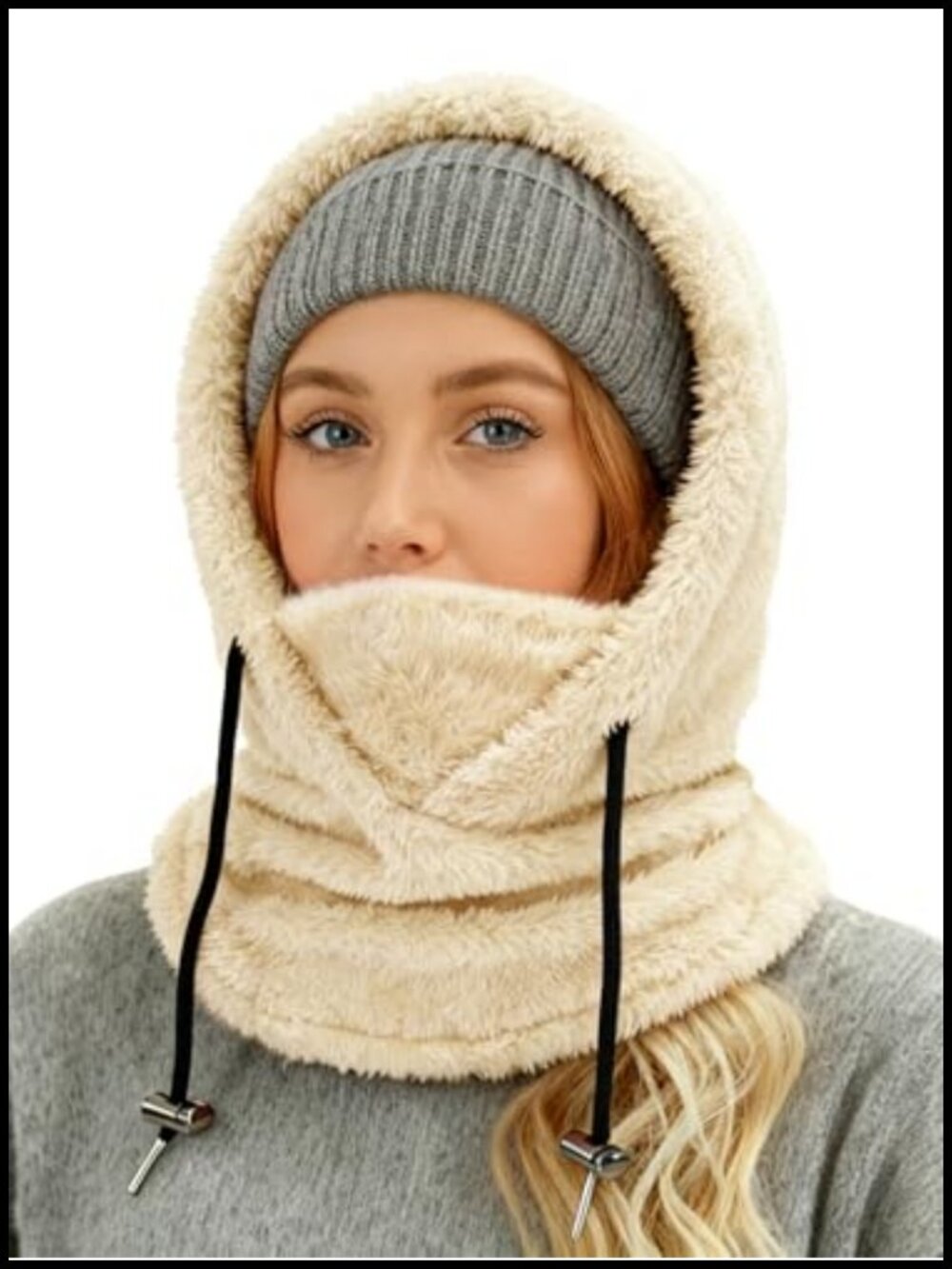 Fleece Balaclava Ski Mask Thermal Neck Gaiter Winter Face Cover